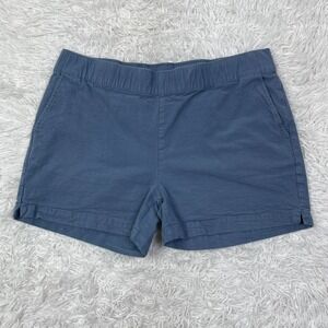Free Fly Shorts Womens Large Sail Blue Stretch Canvas Comfort Pockets 3.5" L‎